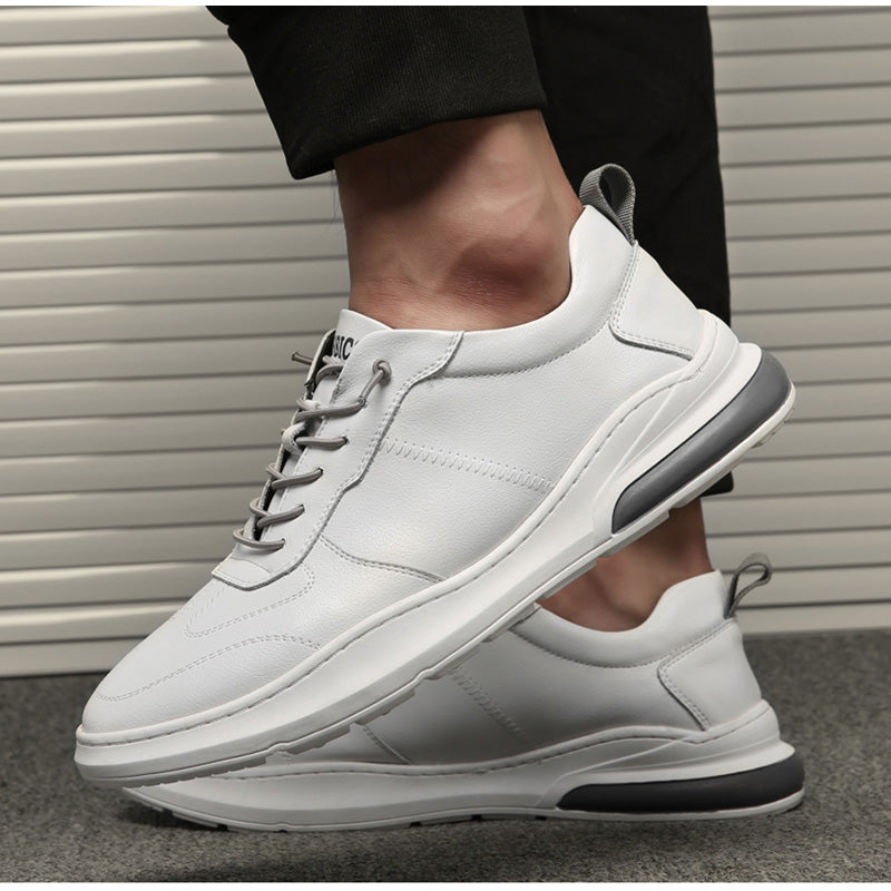 Zapatillas deportivas informales de cuero para hombre: estilo refinado, comodidad diaria [Edición limitada]
